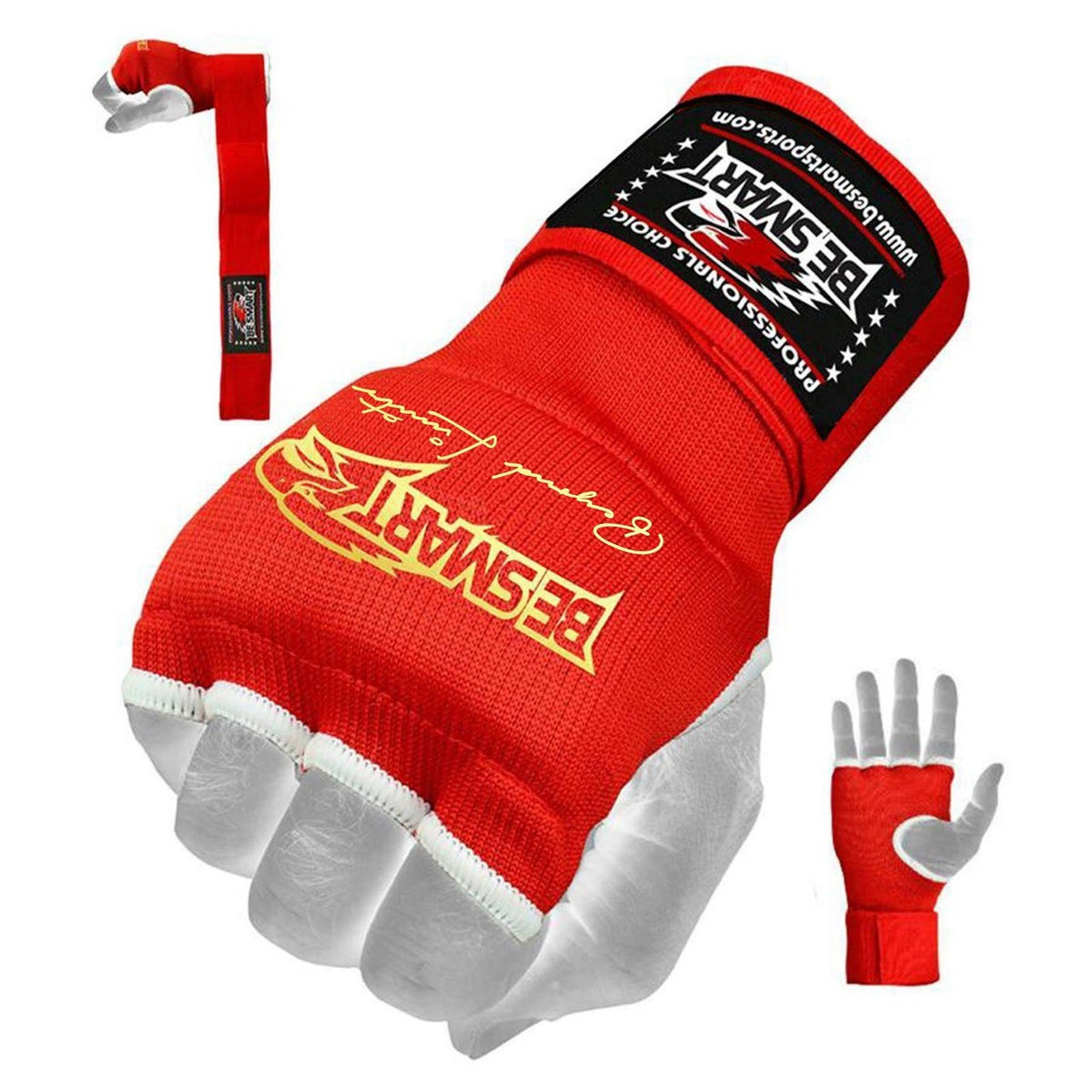 Boxing Hand Wraps Gloves with Padded Knuckles MMA Kickboxing Gloves