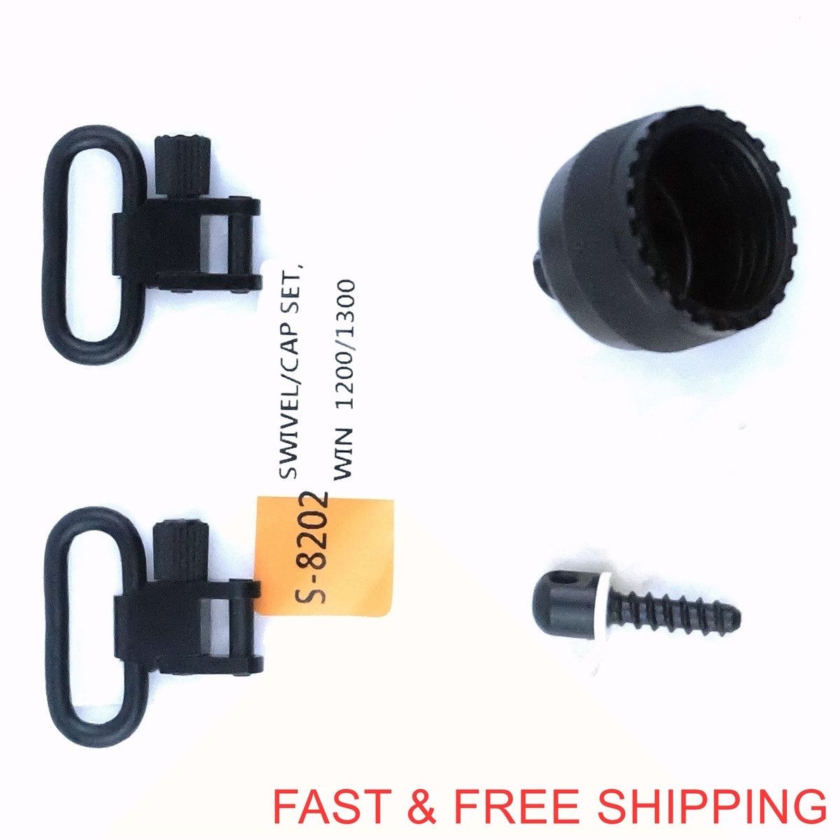 Shotgun Sling Mount Set for Winchester 1200/1300 12G Magazine Cap Swivel Adapter