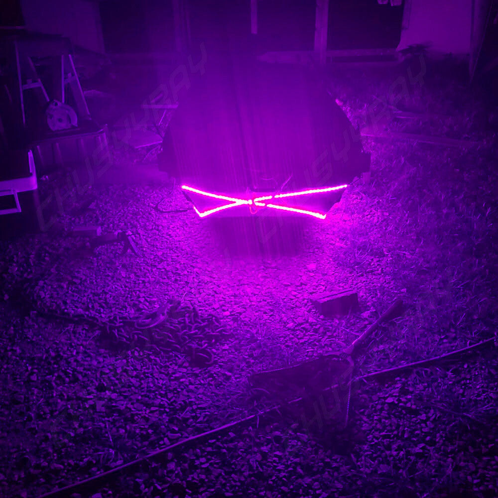 16ft LED UV Night Fishing Light Strip Waterproof Purple UV & White LED