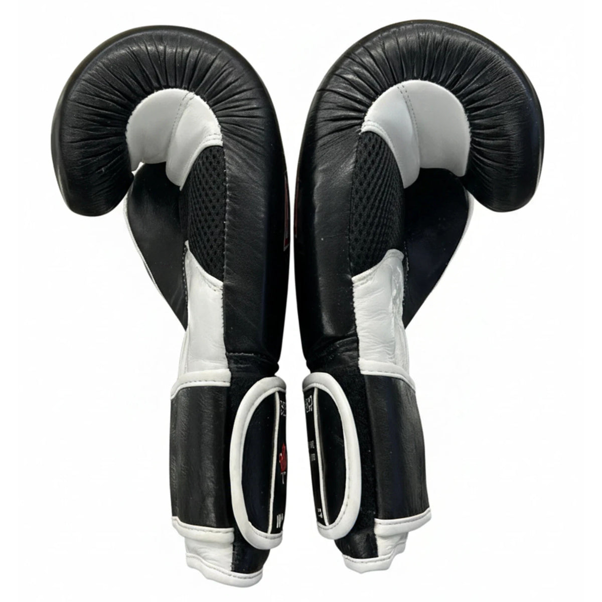 Cowhide Leather Boxing Gloves for MMA Kickboxing Training - Grey