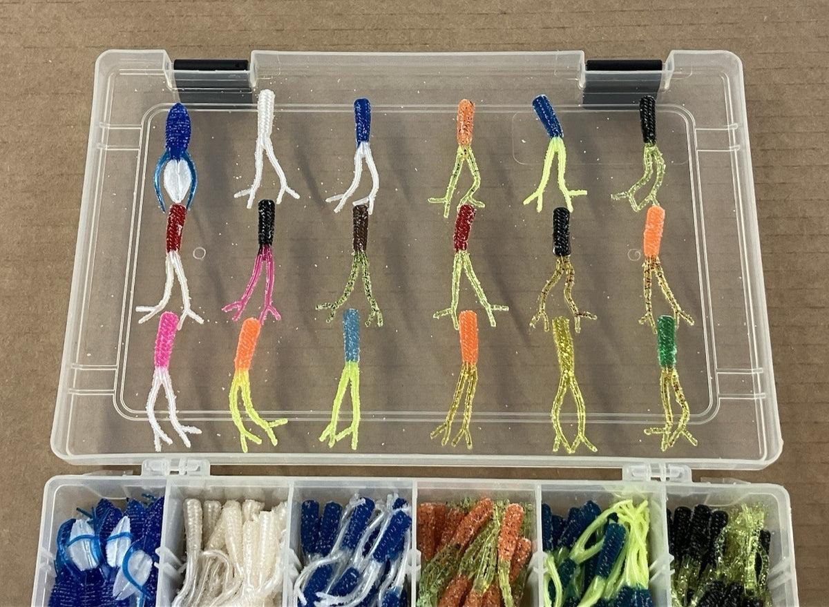 340 Pc Crappie Fishing Lure Kit with Free Tackle Box & Beavers - High-Quality Assortment