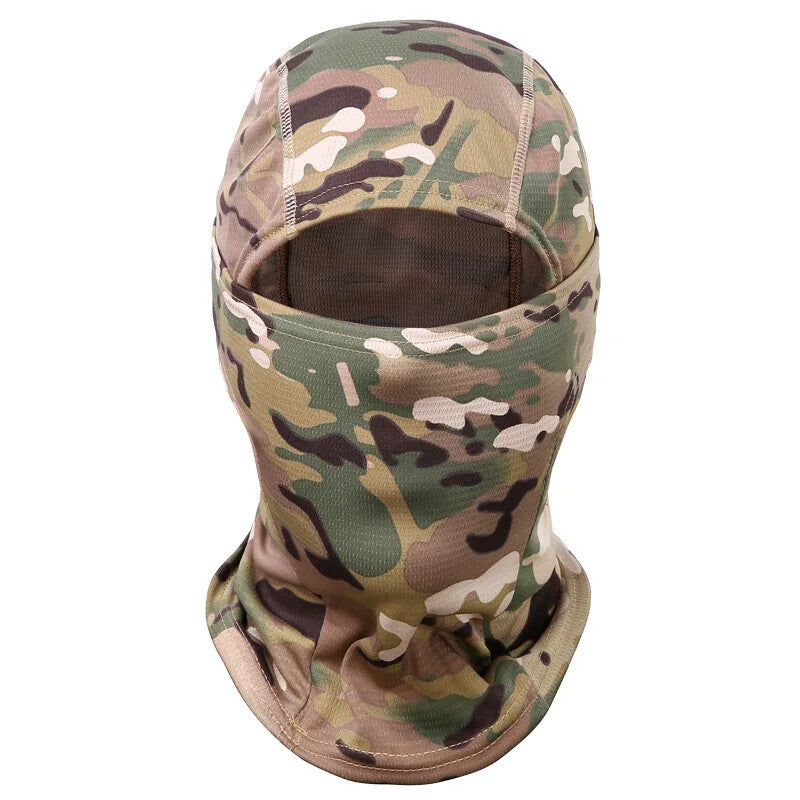 Tactical Camo Face Mask UV Protection Balaclava for Outdoor Activities