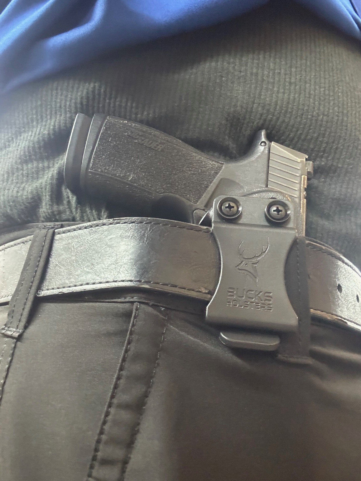 1911 5-Inch Rail IWB Concealed Carry Holster with Claw for Right or Left Hand