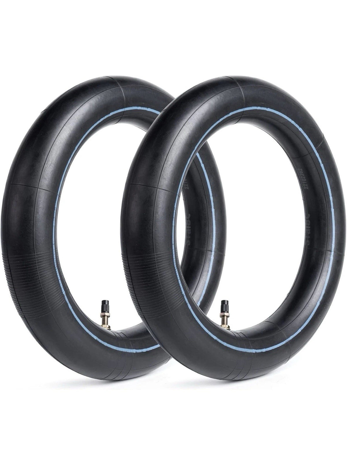 Heavy Duty 10x2.50 Bicycle Inner Tube with Straight Valve - 255x80, 80/65-6 - 2 Pack