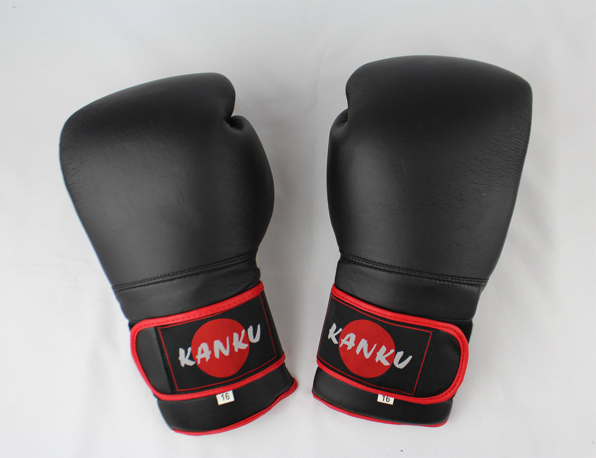 Boxing Gloves Training Sparring Bag Gloves - Black 14 oz & 16 oz