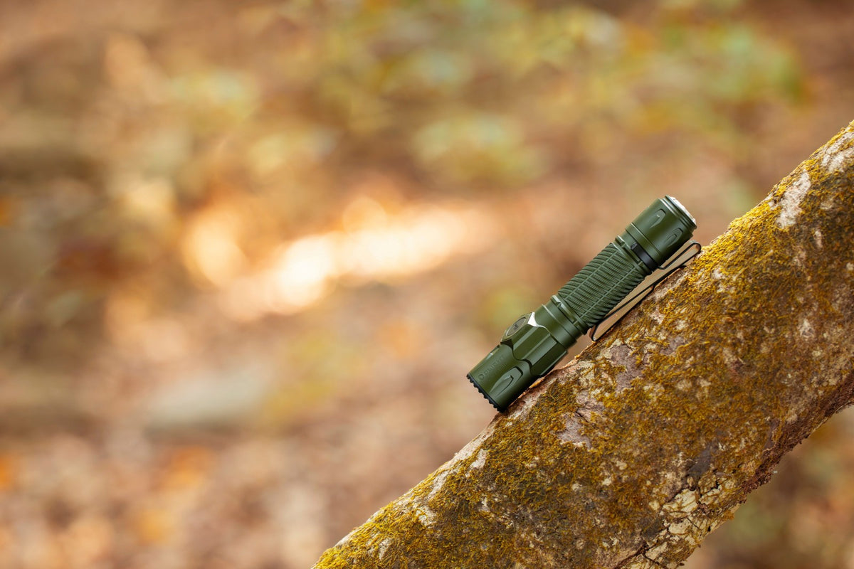 Tactical Flashlight 2500 Lumens OD Green Waterproof Handheld Torch