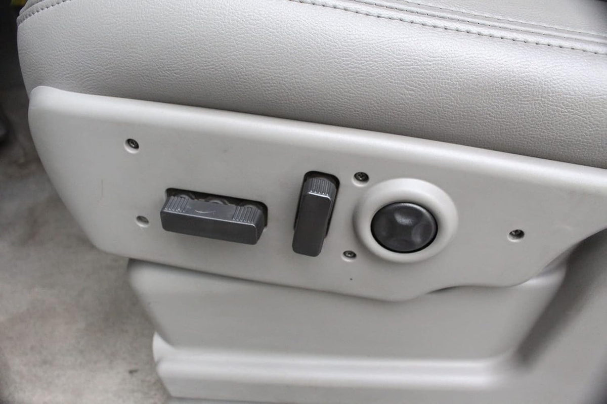 2003-2007 Chevrolet GMC Power Seat Switch Housing - Gray Front Driver Side