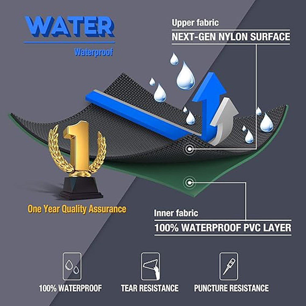 Waterproof Nylon Chest Waders for Fishing and Hunting with Cleated Sole