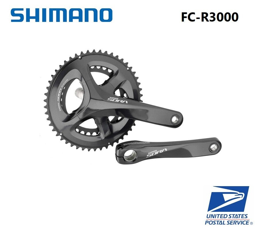 Shimano R3000 9-Speed Road Bike Crankset 50-34T 170mm Aluminum