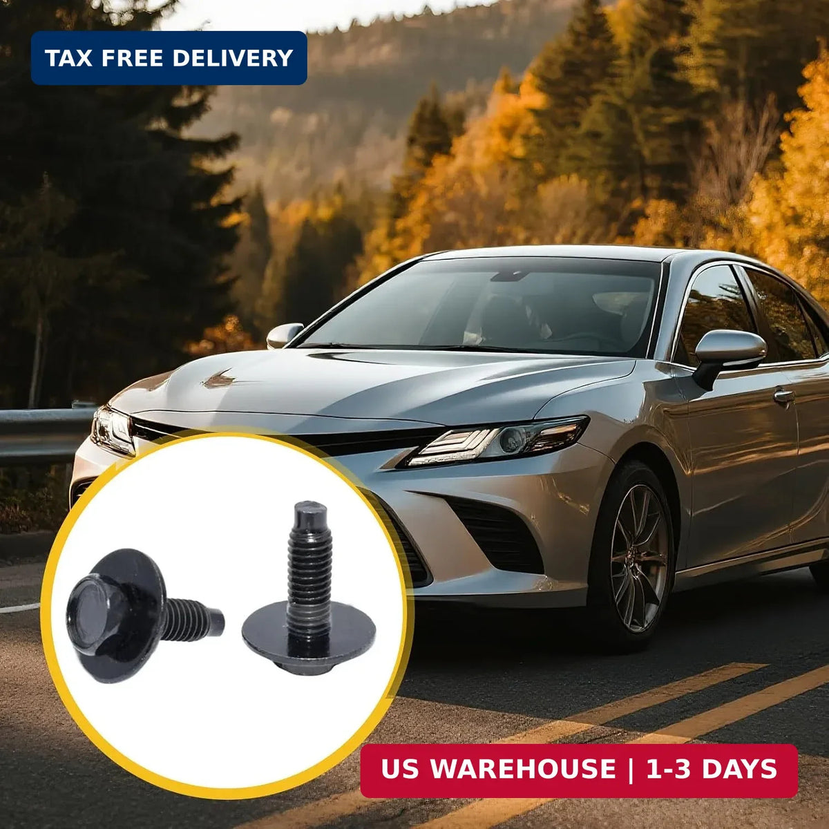 20 Pcs Hex Head Engine Splash Shield Bolts for Car Underbody Protection