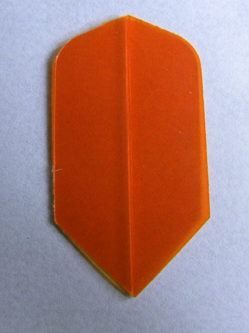 Dart Flights -5 Solid Orange Translucent Slim Sets | Amerithon