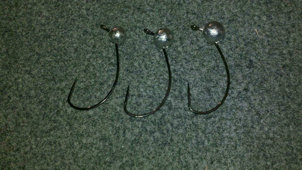 Bass Fishing Tube Heads 10 Pack - 1/8oz Finesse Texas Rig Lures
