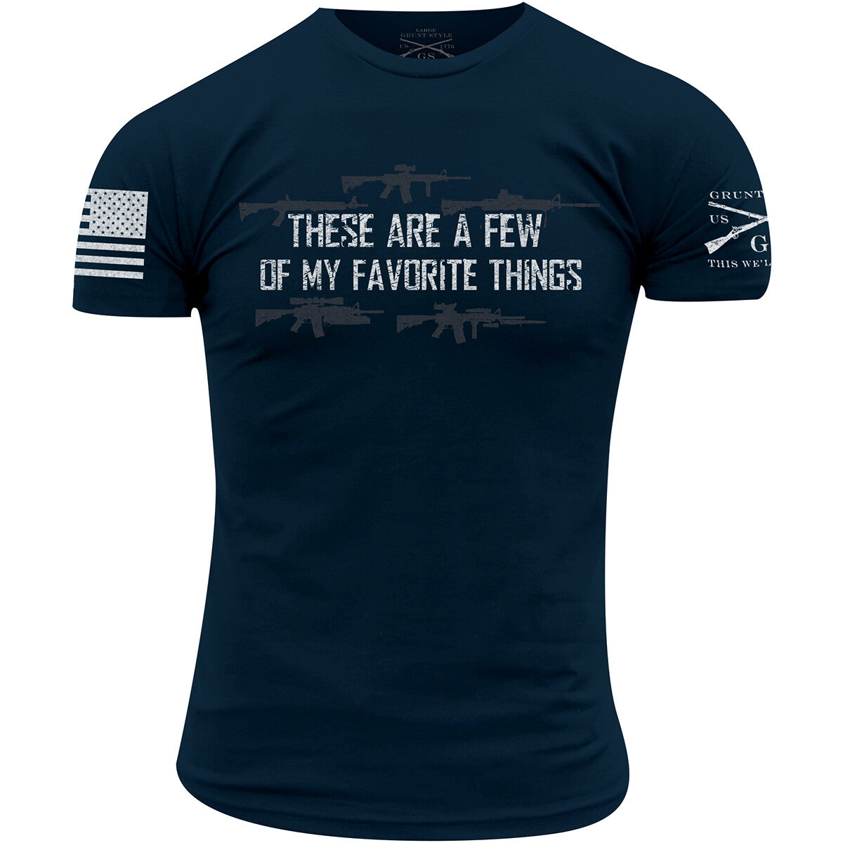Favorite Things T-Shirt for Men Women - Navy, Casual Graphic Tee