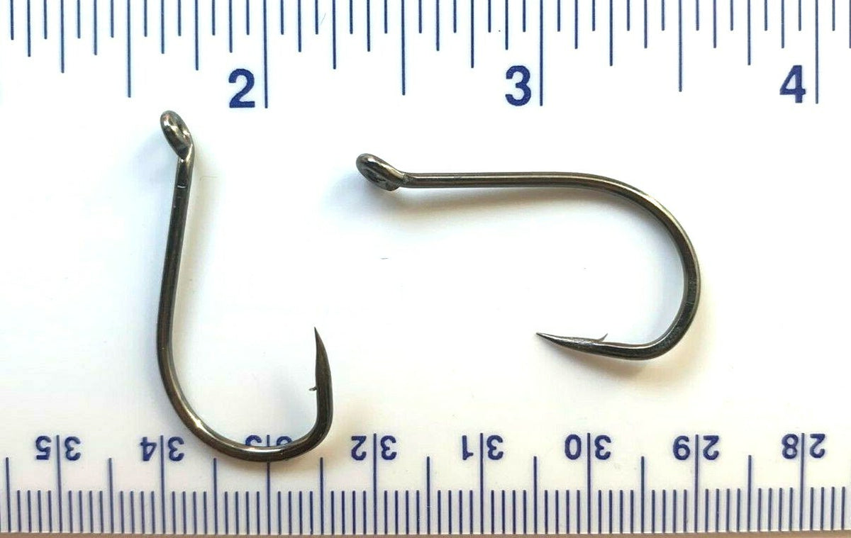 2X Strength Black Chrome Octopus Fishing Hooks Size 3/0 - 1000 Pack