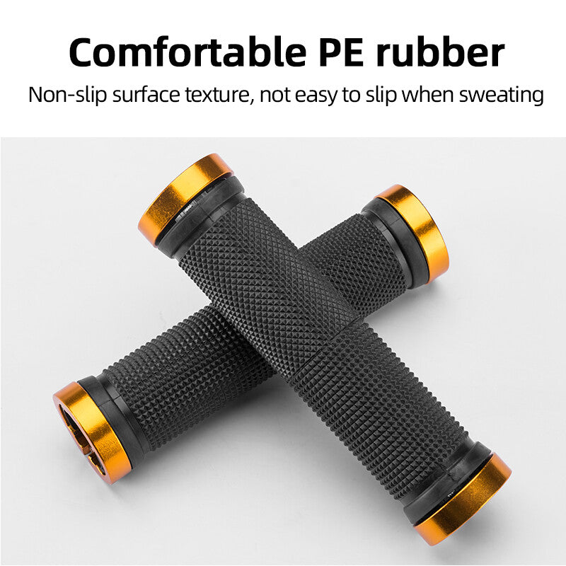 Shock-Absorbing Bicycle Handlebar Grips Anti-Slip Soft Rubber Ergonomic