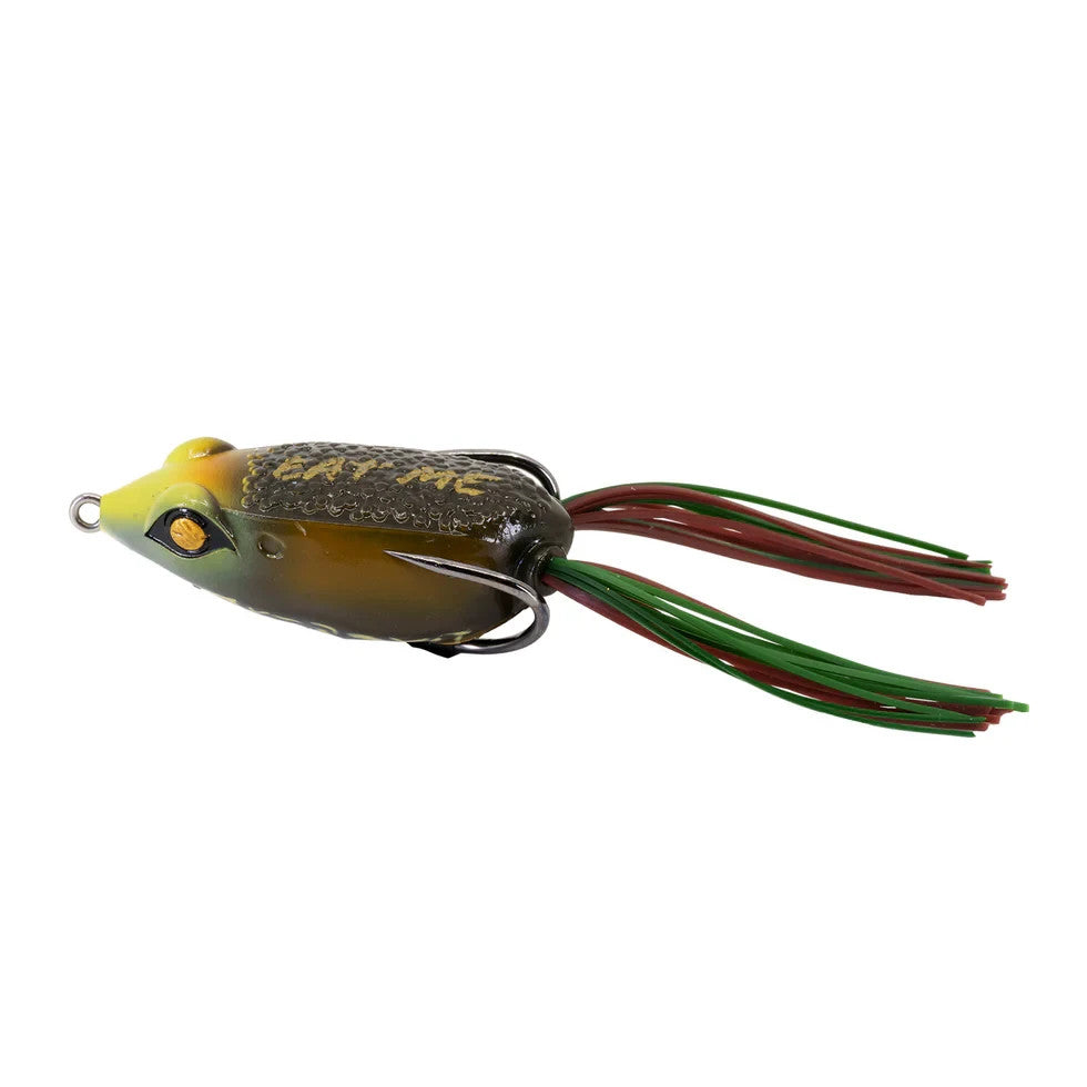 Finesse Topwater Frog Lure - Weedless Hollow Body Fishing Bait with Double Hook