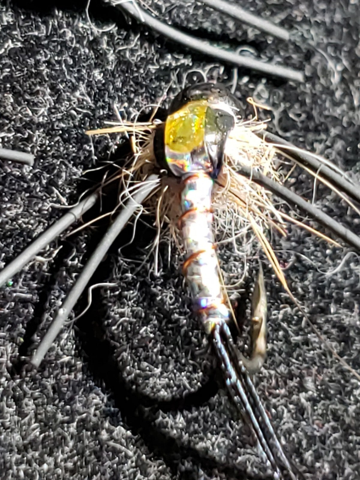 Fly Fishing Flies Bead Head Silver Spitfire Size 14 - IDYLWILDE