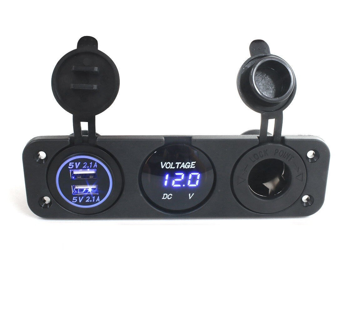 12V Portable Power Box Kit for Camping Fishing Hunting - DIY Power Station