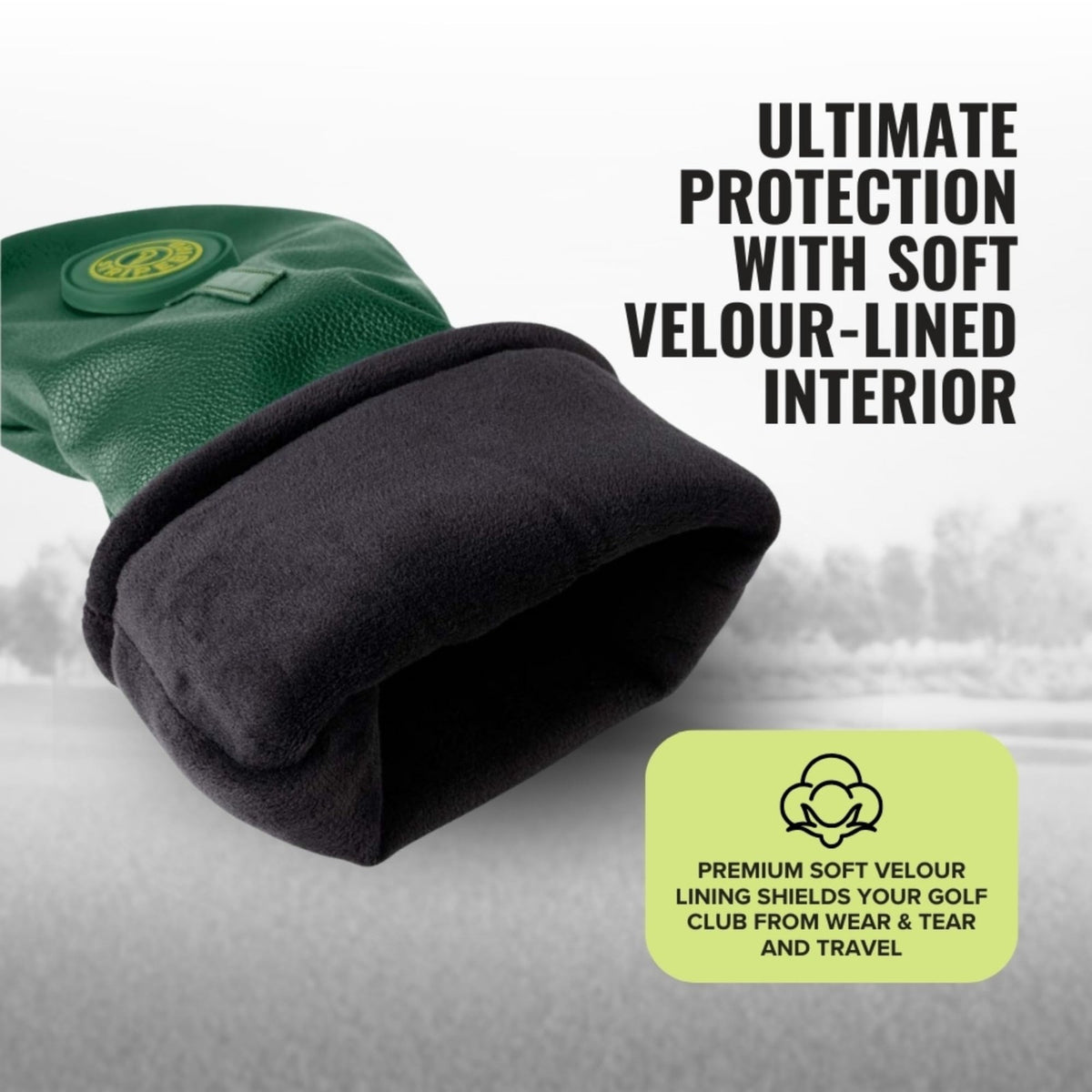 Magnetic Golf Driver Head Cover - Neodymium Magnetically Attachable
