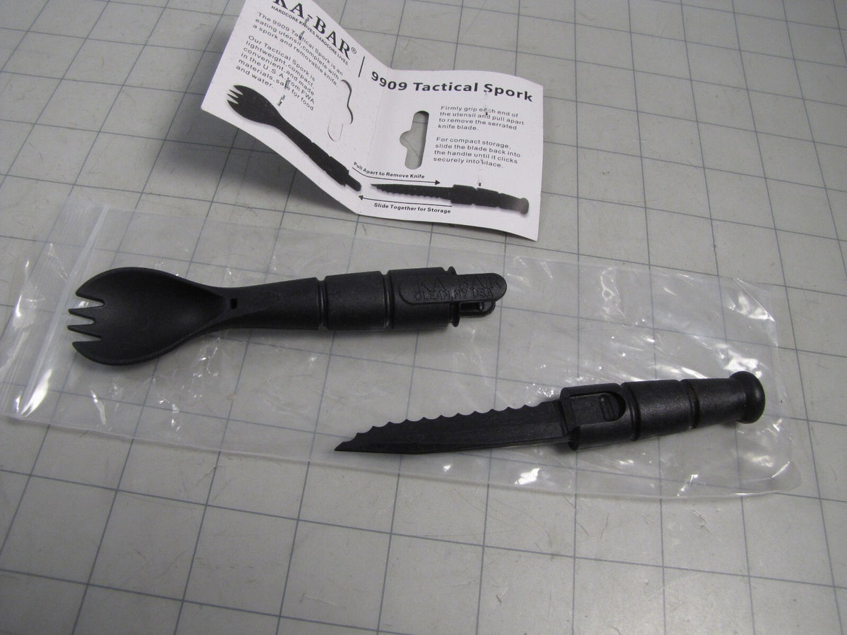 Tactical Spork with Removable Knife - Camping & Outdoor Gear
