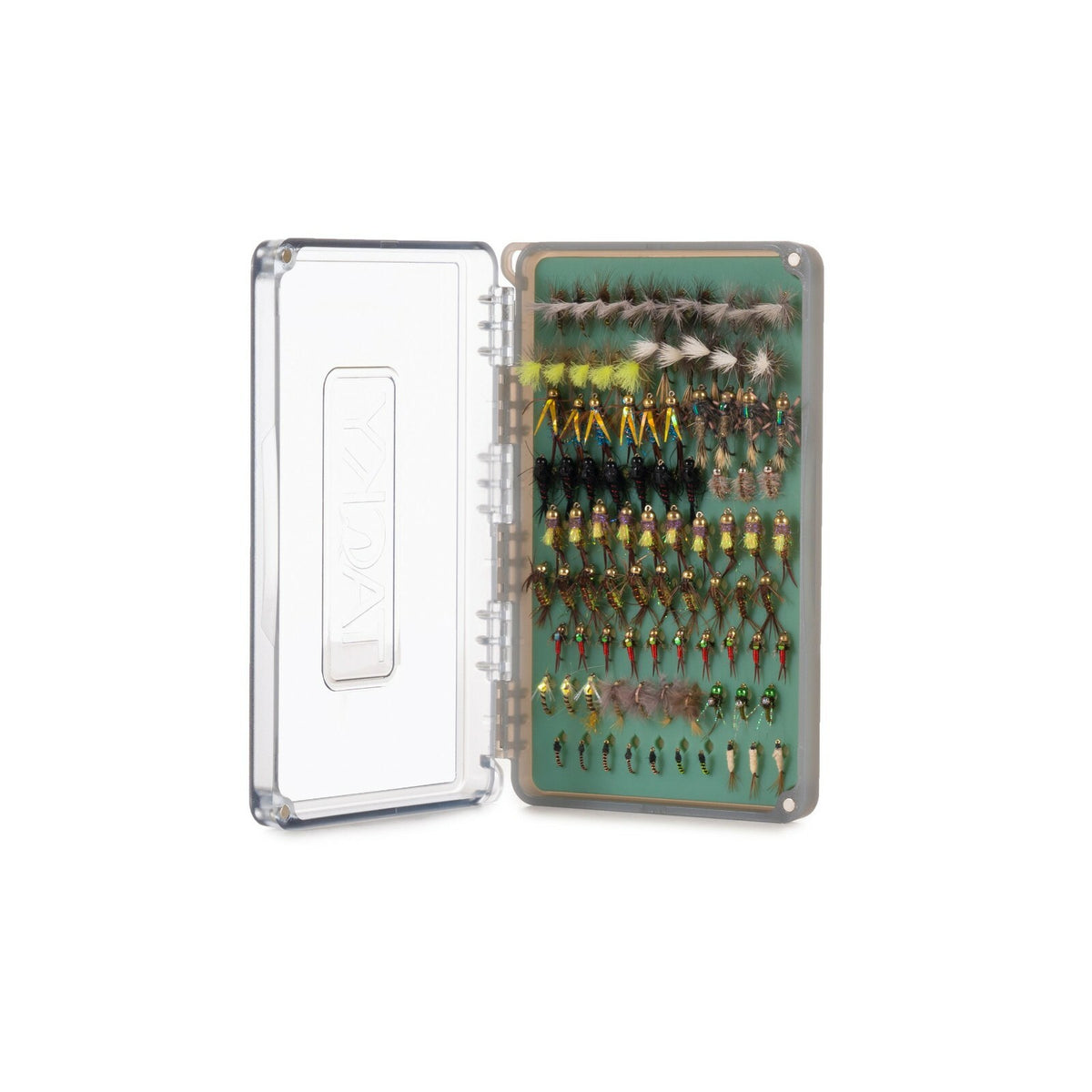 Fly Fishing Fly Box with Magnetic Closure & Silicone Anchor - Holds 180 Flies