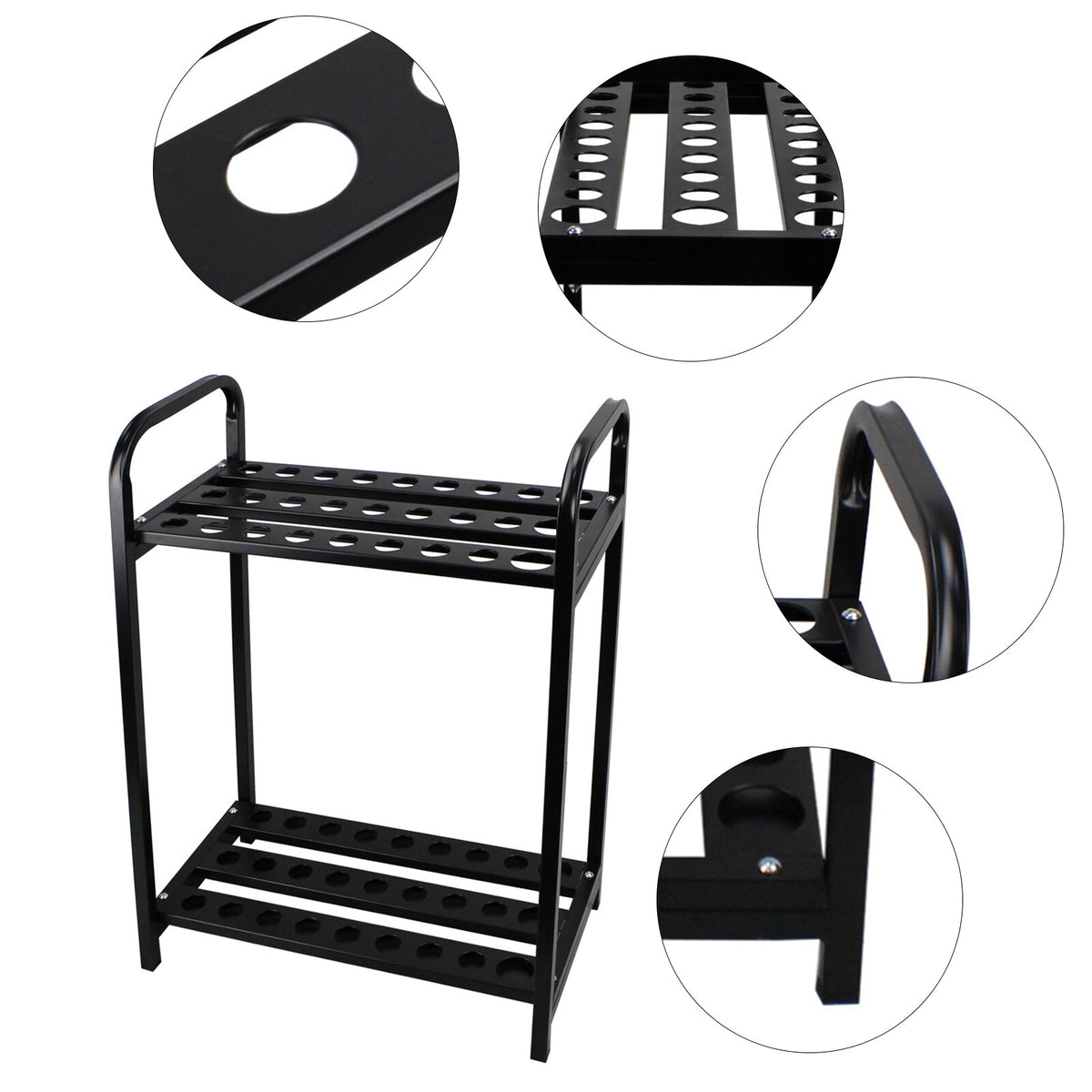 Golf Club Display Rack Organizer for 27 Clubs Steel Stand Storage