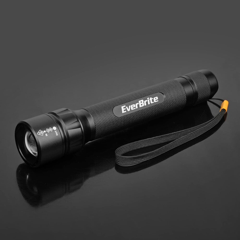 Tactical Flashlight 600 Lumens Zoomable with 4 Light Modes - Durable Outdoor Handheld Torch