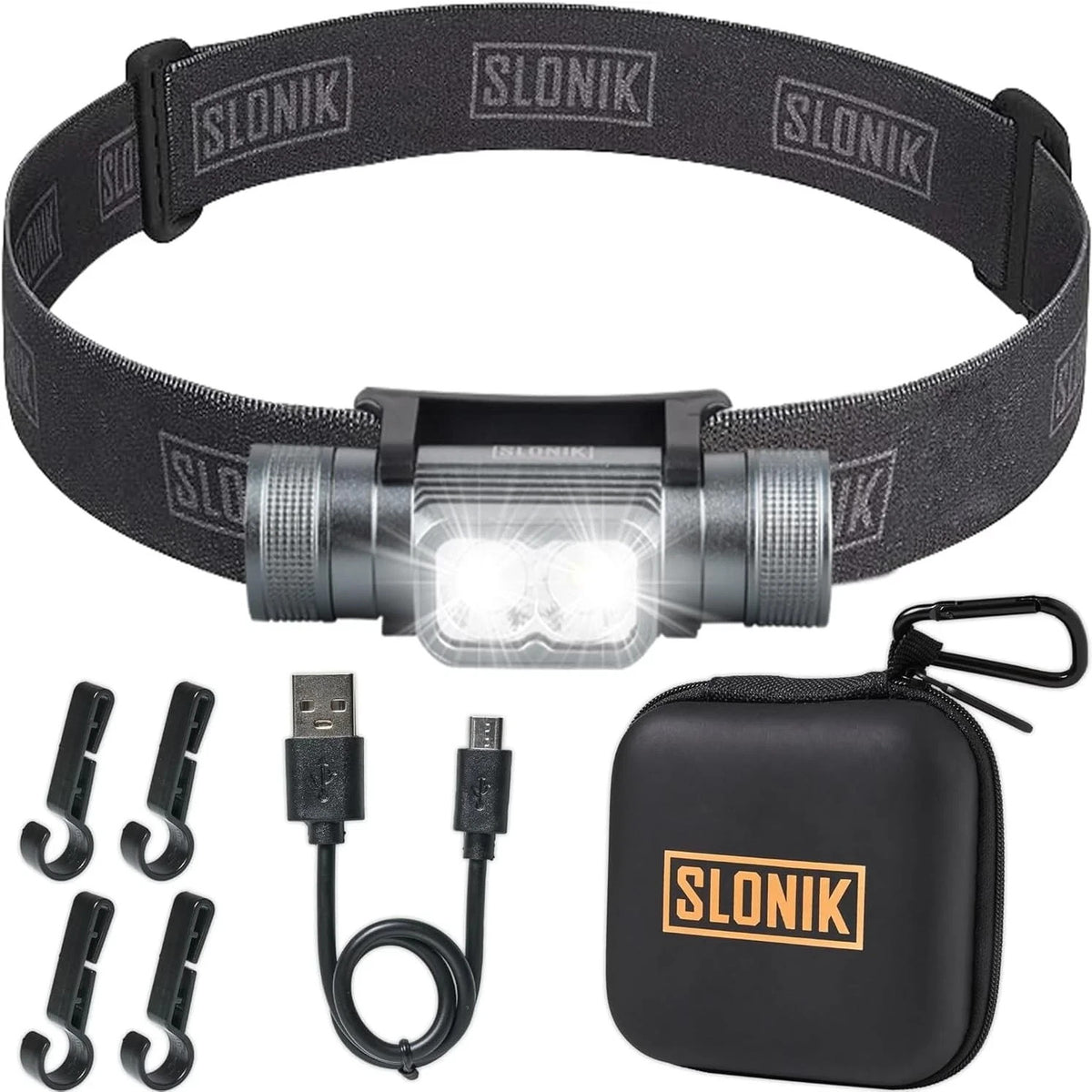 Rechargeable LED Headlamp 1000 Lumen Waterproof USB Headlight