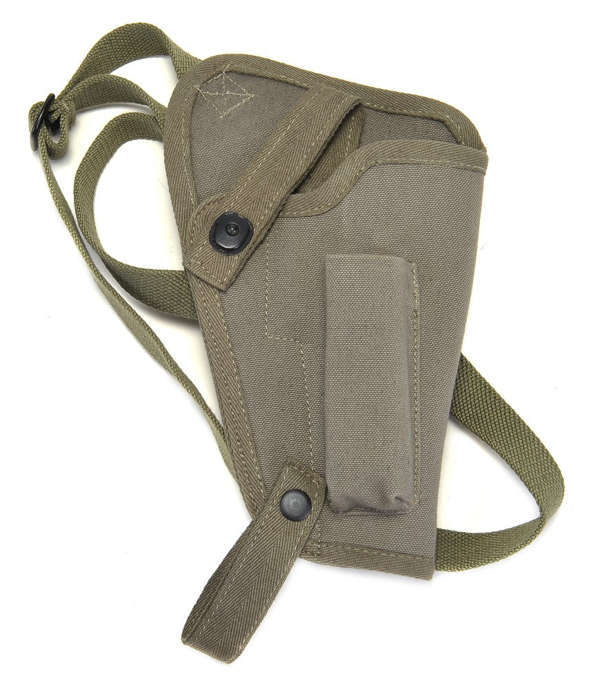 Canvas Shoulder Holster with Magazine Pouch Fits Beretta 92FS - WW2 Replica