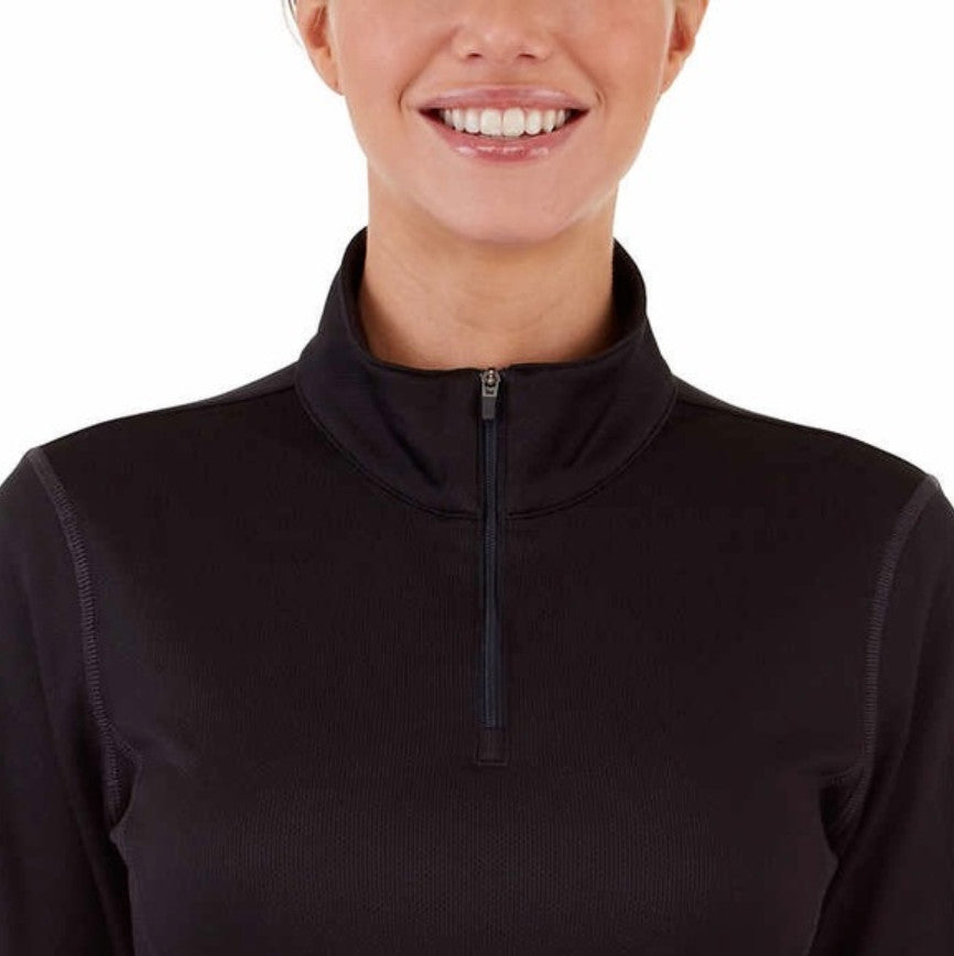 Spyder Women's Baselayer 1/4 Zip Top High Performance Comfort