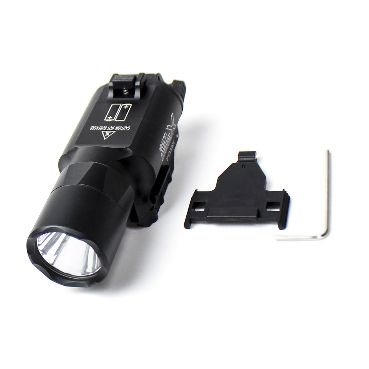 LED Flashlight for Pistols 500 Lumens Rail Mount