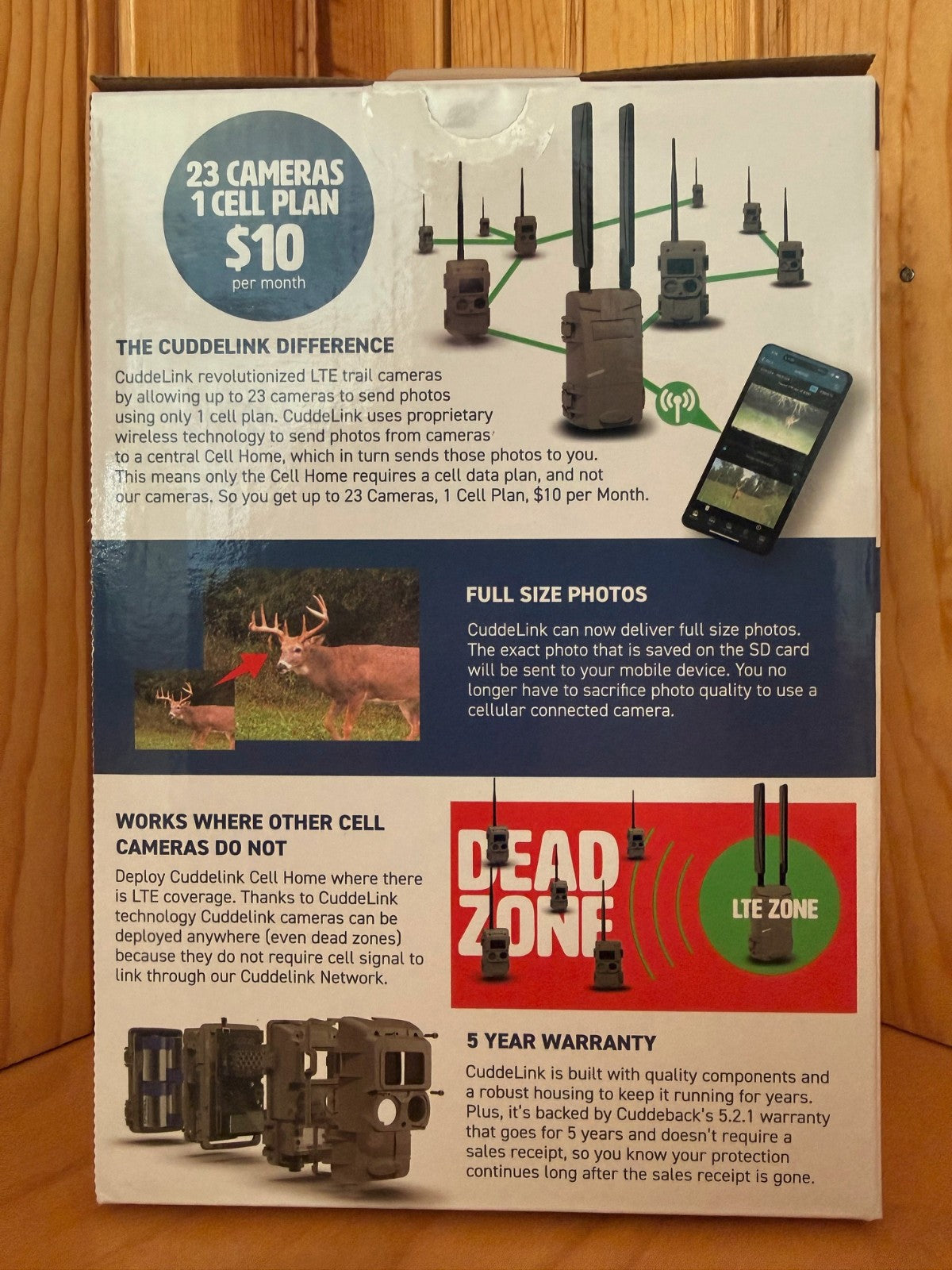 Trail Camera with Long Range IR for Wildlife Monitoring - Cuddeback LL-2A