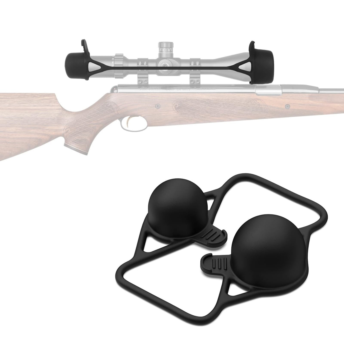 Scope Cover for Rifle Scopes up to 62mm Objective Diameter - Durable Silicone