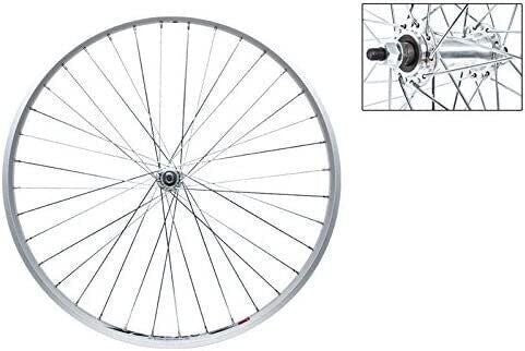 26x1-3/8 Inch Bicycle Front Wheel with Weinmann ZAC20 Rim, Alloy Bolt-On Hub