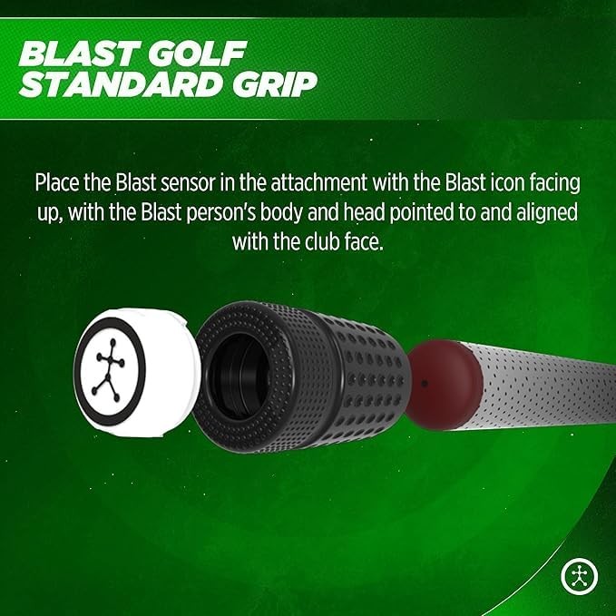 Golf Club Grip Attachment for GEN3 Sensors - Standard Black Replacement