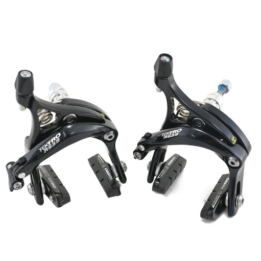 Tektro R539 Bicycle Caliper Brake Set 47-59mm Dual Pivot Black