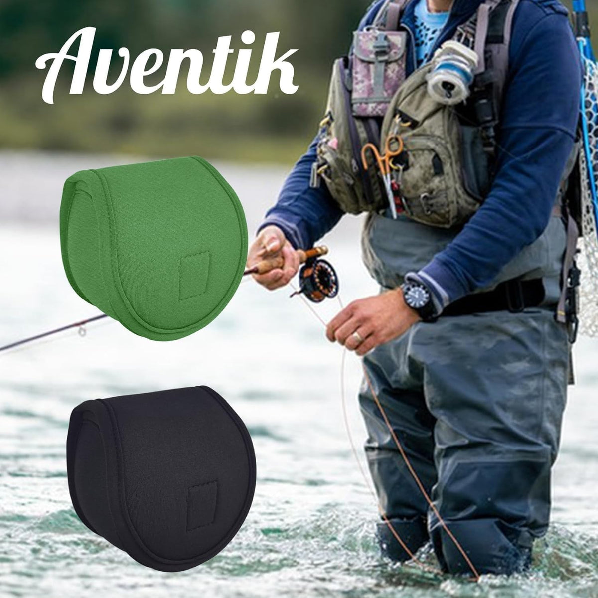 Neoprene Fly Reel Cover for 5/6 & 7/8wt Fly Reels - Waterproof Reel Protection
