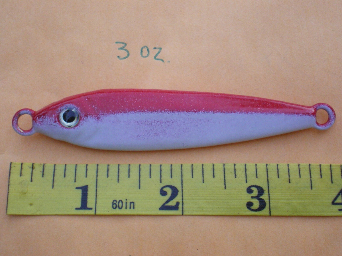 Saltwater Fishing Lure Spoon Set - 5 Multi-Color Lead-Free Jigs, 3 Oz