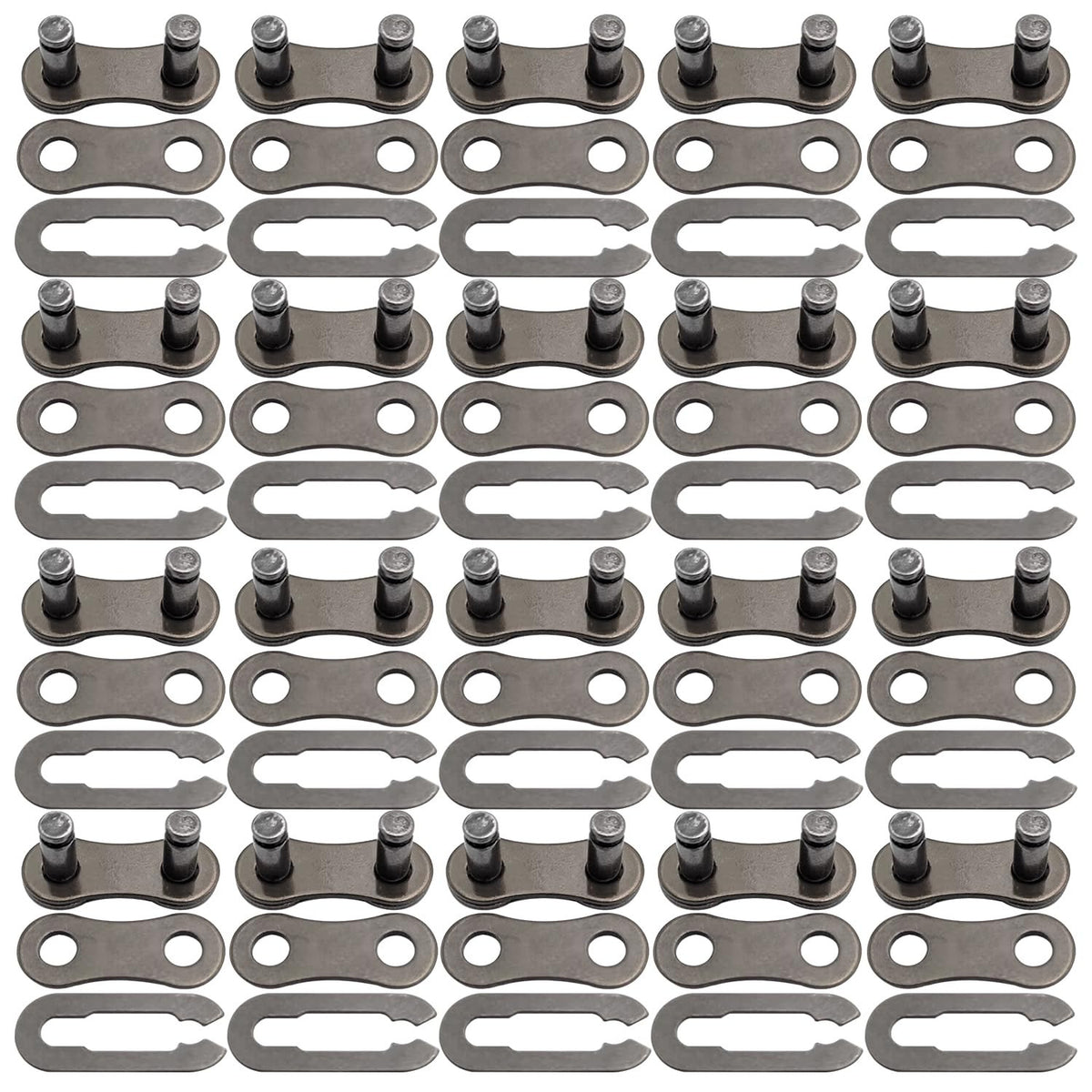 Bike Chain Master Link Set for 6-10 Speed Bicycle Chains - Metal Repair Connectors