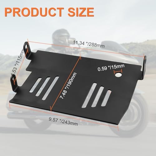 Lower Engine Skid Plate Guard for Harley Touring Models 2024+ - Aluminum Protection