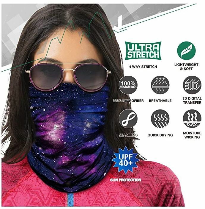 Unbranded UV Face Mask Balaclava Neck Gaiter for Outdoor Sports and Sun Protection