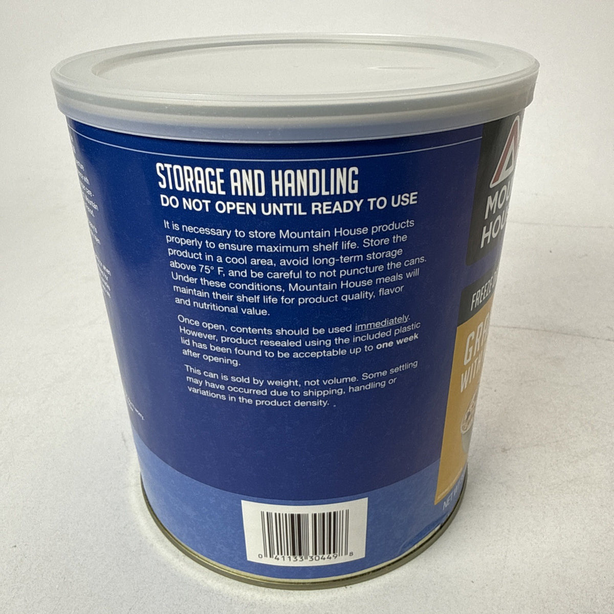 Mountain House Granola with Milk & Blueberries #10 Can - Long Shelf Life, 20 Servings