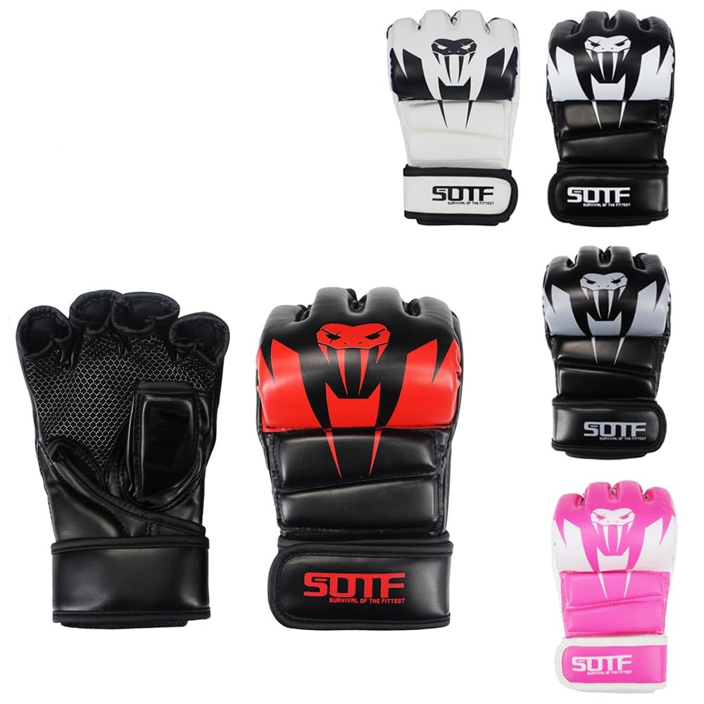 Adult Boxing Gloves Training Fight Gloves for Men Women - Durable Synthetic Leather