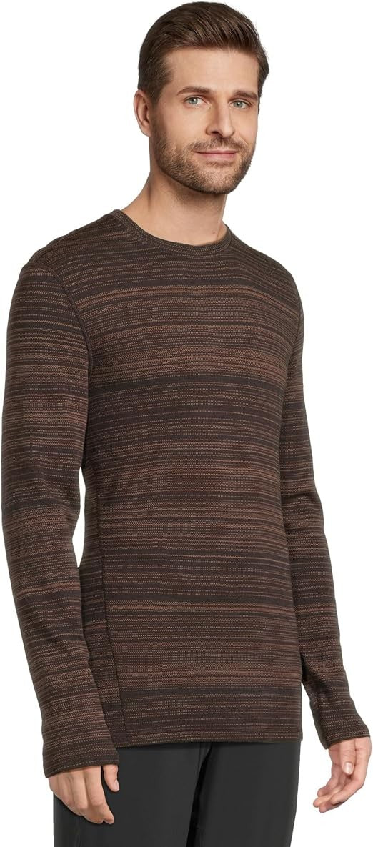 Men's Merino Wool Baselayer Crew - Thermal Long Sleeve Top for Cold Weather