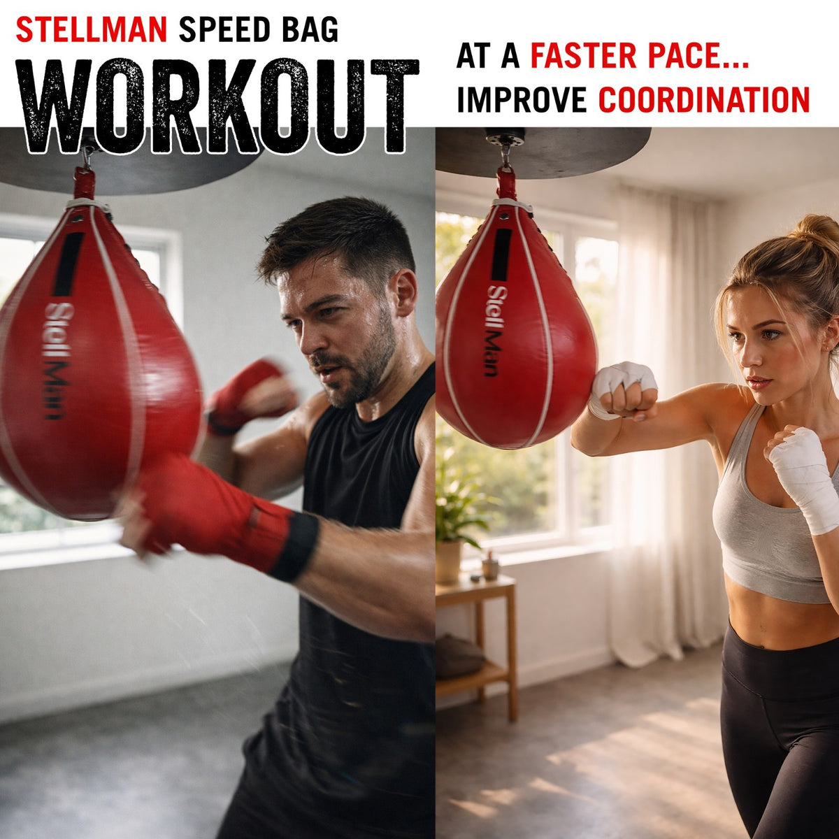 Speed Ball Boxing Punching Bag for MMA Muay Thai Training - USA Size