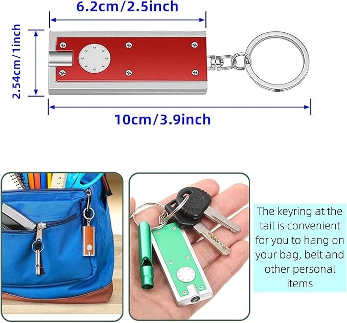 Mini Keychain Flashlight LED Light Bulk Pack for Outdoor Use