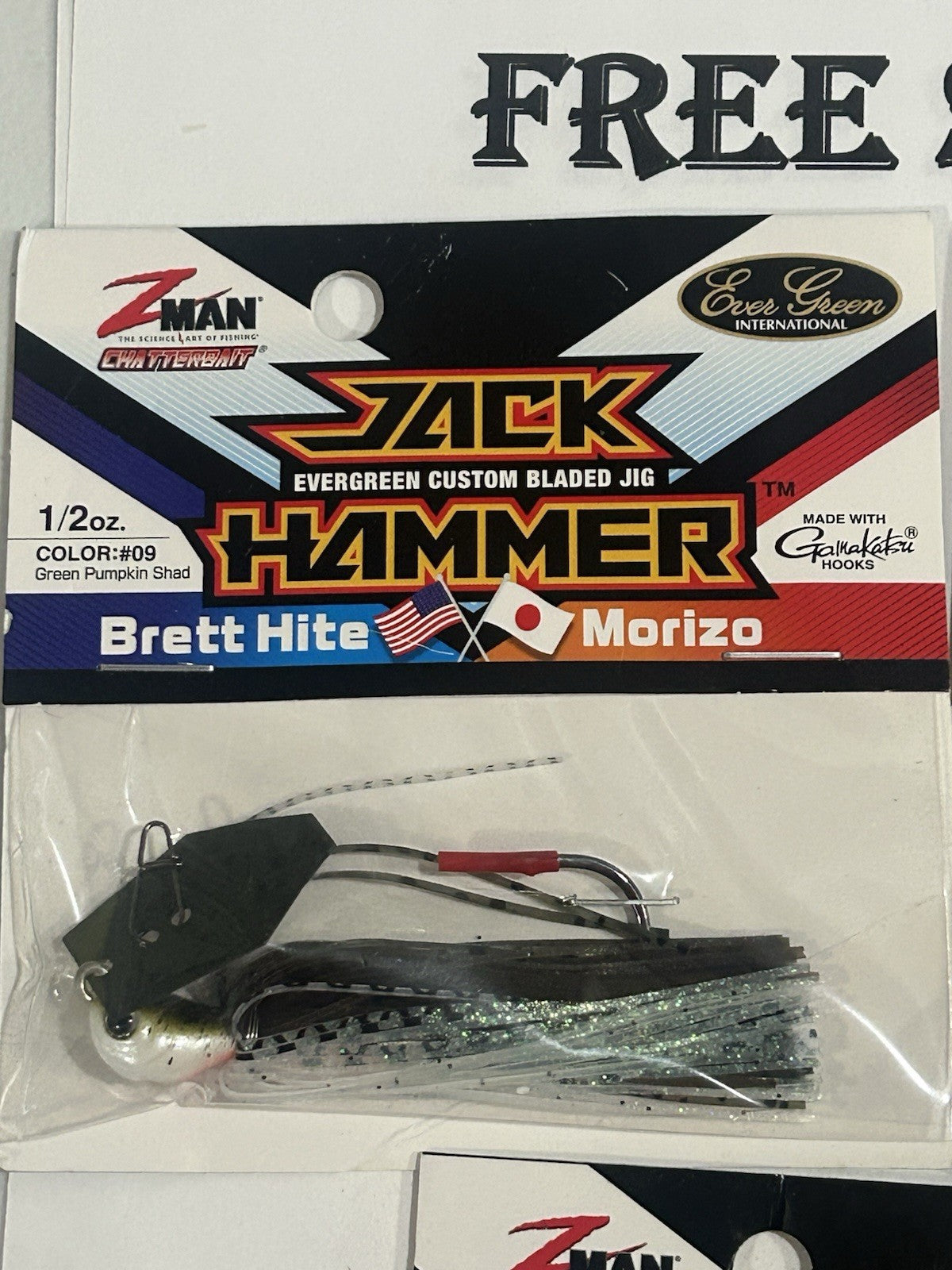 3-Piece Fishing Chatterbaits Set - 1/2 Oz Jack Hammer Lures in Different Colors