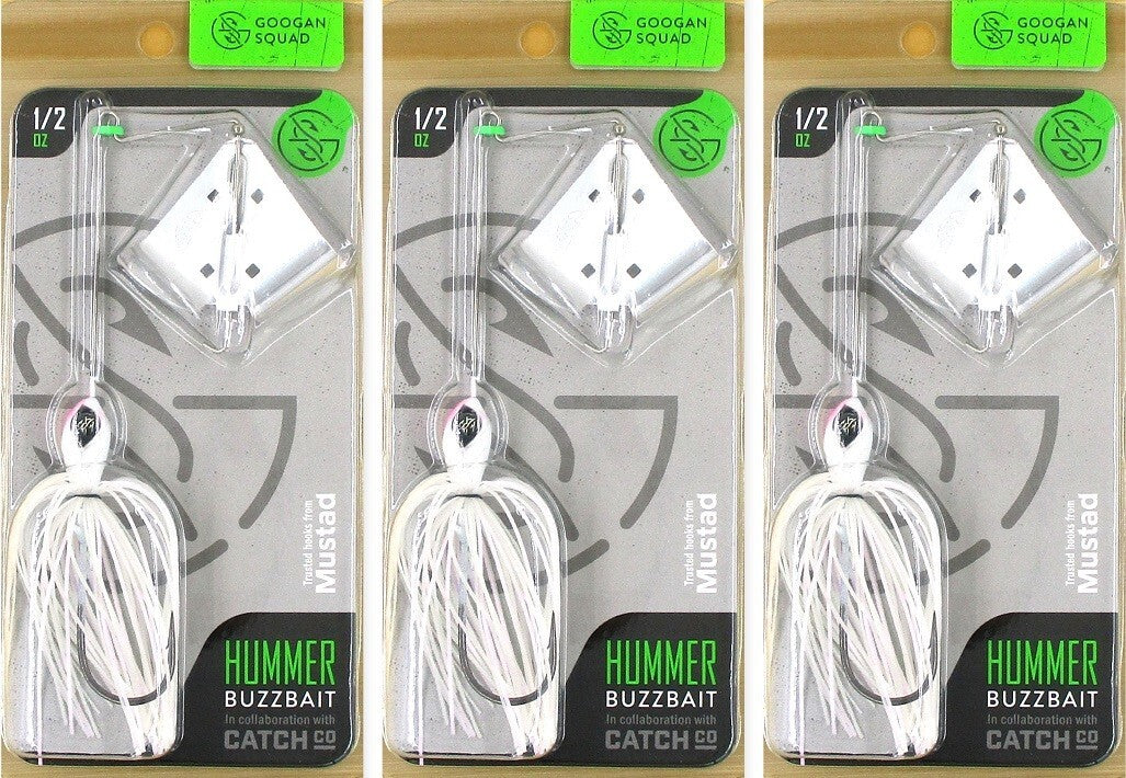 1/2 Oz White Buzz Bait for Freshwater Fishing – Live Action Lure