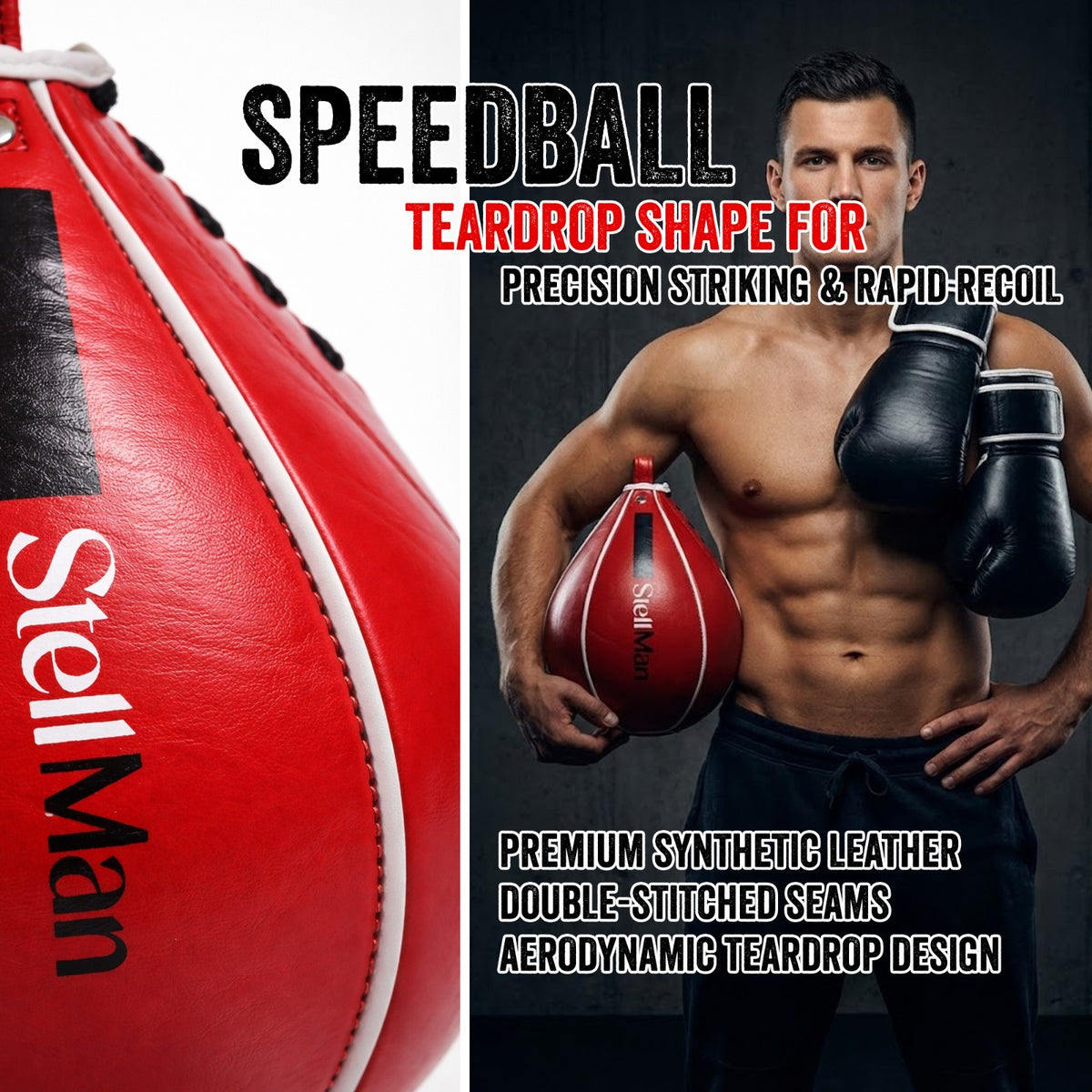 Speed Ball Boxing Punching Bag for MMA Muay Thai Training - USA Size