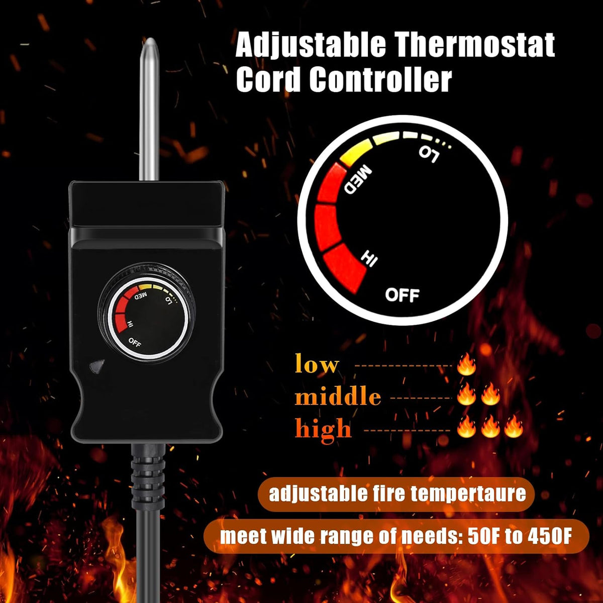 1500W Electric Smoker Heating Element for Masterbuilt & Other Smokers